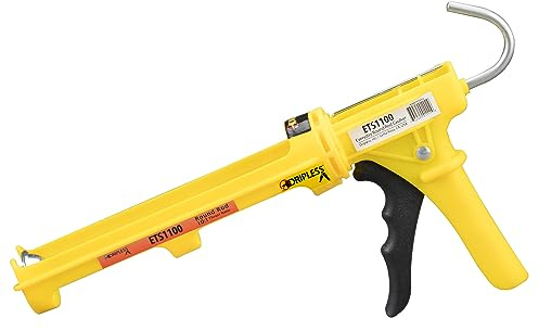 Dripless ETS1100 Lightweight Composite Caulking Gun | DIY Grade Caulk Gun | 10 oz Cartridge Capacity | Full Time Dripless Function and Revolving Frame | 10:1 Thrust Ratio