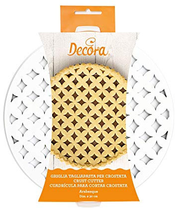 Dream' s Party Griglia tagliapasta per crostate Arabesque - Tonda Ø30 cm - in plastica - Ideale per Realizzare crostata, Dolci Torte - Circolare, Rotonda