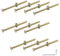 10 Stück Möbelschrauben, 100 mm Möbelverbinder Schrauben Set, M6 Arbeitsplattenverbinder Verzinkter Karbonstahl, mit Dübelmuttern, Schlüssel, Zylindermuttern