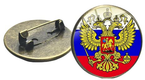 New Double Head Eagle Badge Pin Russian Federation National Emblem Russia Mason Medals Sickle Hammer CCCP Brooches Jewelry