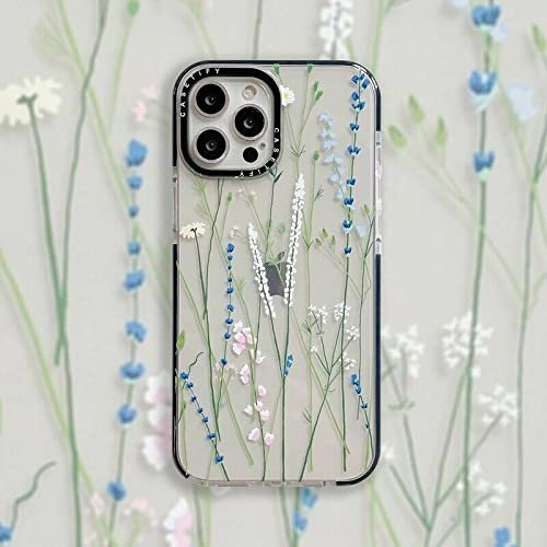 Cane Vine Branch Flowers Case für iPhone 13 12 Pro Max 11, Klar Wildflower Floral Flower Pattern Print Design Mädchen Frauen mit TPU Bumper Back Case Cover