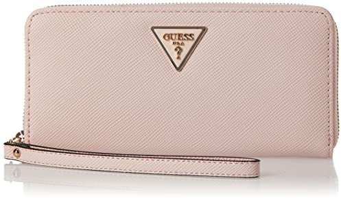 GUESS Women Laurel SLG Large Zip Around Bag, Leichte Rose