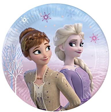 8 Platos de cartón Frozen
