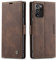 Ququcheng123 Lederhülle kompatibel mit Samsung Galaxy Note 20 Ultra Hülle,Flip Case Schutzhülle Klapphülle Handyhülle mit Standfunktion-Kaffee