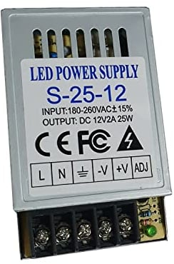 LEDSone DC12V 25W IP20 Mini-Universal-LED-Transformator mit geregelter Schaltung