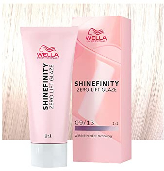 WELLA PROFESSIONALS Shinefinity Toffee Milk 09/13 Sehr Hellblond Golden Ash 60ml - Demi-permanente Coloration, 1