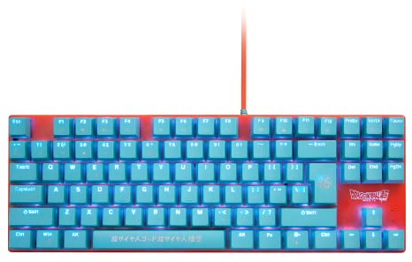 FRTEC - Teclado Mecanico Gaming con Cable, Dragon Ball Super Goku Compatible con PC, Mac, PS5, Switch, Xbox Series S|X (QWERTY)