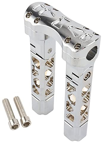 SHAARI Motorrad Lenkerklemme 25 Mm Motorrad-Lenker-Riser, Rückzug, Gerade Einstellung, Riser-Klemme, Kompatibel Mit Sportster, Für Touring, Für Dyna, Für Softail, Für 883 1200(2,8.5inch)