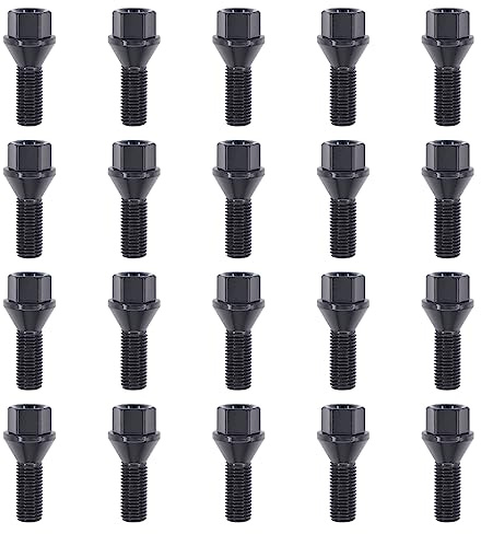 MOTOKU Set of 20 M12 X 1.5 Wheel Lug Bolts Nuts Studs 12mm X1.5mm