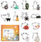 Shallyong 12 Piezas Moldes Galletas Halloween - Cortadores de Acero Inoxidable: Calabazas, Telarañas, Fantasmas, Murciélagos, Sombreros de Bruja - Decoraciones