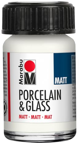 Marabu Porcelain & Glass Paint 15ml Matt White