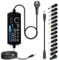 Klarlight 3A Fuente Alimentacion Regulable 72W AC 100V-240V a DC 3V-24V, 14 Enchufes Adaptadores para Electrodomésticos Iluminación LED Motor DC DVD