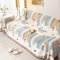 Gualiy Sofa Überzug 180x300cm, Streifen und Sternmuster Couch Überzug 3 Sitzer Sofahusse Kratzfest Blau Sofa Überzug für Wohnlandschaft
