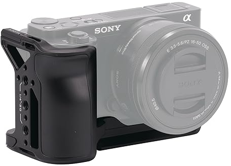Tilta L-Bracket Montageplatte kompatibel mit Sony ZV-E10 mit vertikalem Schießdesign, einfache Erweiterung, Schwarz TA-T56-LMP-B