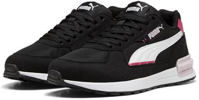 Puma Graviton, Unisex-Sneaker, Schwarz Weiß Granat Rose Traube Nebel Pink, 38 EU