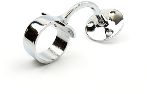 Chrome Handrail Bracket Mop Stick Design with Arm 44mm