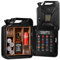 Maverton 20L Kanister Bar mit Gravur Jerrycan 4 Herausnehmbaren Fächern schwarzer Metall Mobile Bar Geburtstagsgeschenk für Männer, Abschließbarer Minibar - Größe: 36x46x18cm