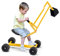 GOPLUS Jouet Pelle Sable pour Enfant, Jouets de Sable Digger pour Plage Pelleteuse avec Siège Pivotant à 360 Degrés, 2 Bras et 4 Roues Antidérapantes, Convient pour Enfants de 4 à 12 Ans (Jaune)