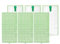Arcets Panni Pulilava per Folletto SP600 SP600S Panno Lavapavimento in Microfibra compatibili con Folletto - Verde 6pcs
