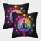 ZHUICHENG Chakra Personalisiertes Kissenbezug 2er Set - Besonderes Geschenk Für Freunde Dekorative Kopfkissenbezüge Zen-Geist Für Sofa, Schlafzimmer, Auto 40x40cm