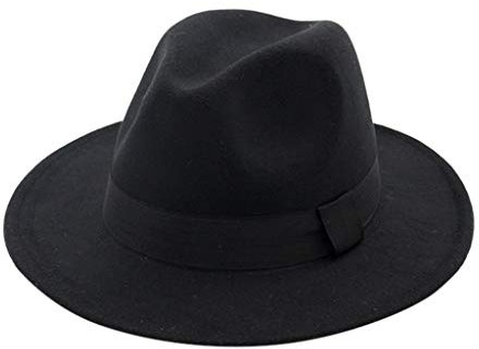 Luckywaqng Herren & Frauen breite Mütze mit Gürtelschnalle Verstellbare Outback-Hüte Snapback Cap Schwarz Herren (Black, One Size)