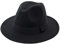 Luckywaqng Herren & Frauen breite Mütze mit Gürtelschnalle Verstellbare Outback-Hüte Snapback Cap Schwarz Herren (Black, One Size)