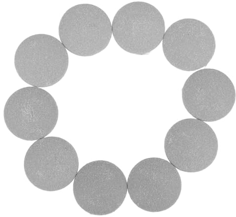 Ersatz Schleifpads für Elektrische Fußfeile, Grob, ABS, 10 Stück | Fußflor Accessoires, Waschbar, Entfernt Dicke Raue Hornhaut, Nachfüllpackung für Hornhautentferner
