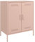 vidaXL Sideboard, Kommode mit Stauraum, Anrichte Schrank für Wohnzimmer, Beistellschrank Mehrzweckschrank, Industrie-Stil, Rosa Stahl