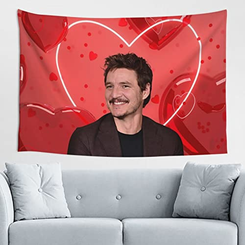 Pedro Pascal Tapisserie, Flagge, Druck, Wandbehang, 3D-Druck, Kunst-Tapisserie, Heimdekoration, 152,4 x 101,6 cm