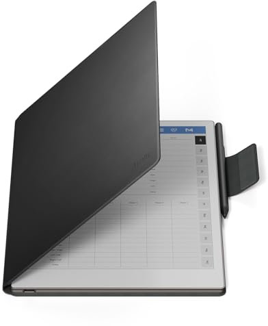 Ayotu Case for Remarkable Paper Pro, Premium PU Leather Book Folio with Pen-Buckle, Smart Magnetic Cover for Remarkable Paper Pro 11.8 Color Tablet Only, Bundle with Premium Membership (Black)