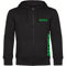 multifanshop Kapuzen Sweatshirt Jacke - Bremen - Brust & Seite - Druck grün - Sweat Größe 3XL schwarz
