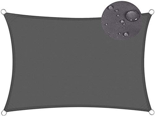 Tenda UV impermeabile grigia del blocco del baldacchino 3x4m della vela del parasole per la pergola del giardino del patio