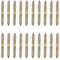 30 PCS 6 * 60MM Double Head Ended Screws Self-Tapping Thread Wood to Wood Screws Metal Dowel Screws for Furniture Fixing Wood Connecting