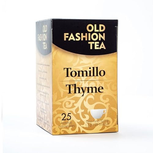 Tomillo infusión 25 Sobres | Alivio de Garganta y Bienestar Inmune | OLD FASHION TEA