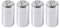 Vxcbad Lot de 4 petites salières en acier inoxydable pour les déplacements, salière et poivrière amusantes, salières de camping, salière en acier inoxydable pour restaurants, camping et barbecues en