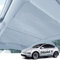 LANTU Parasol de techo de cristal para Tesla Model Y 2025 Juniper, parasol plegable con material de gamuza, bloque de rayos UV, toldo para camping, sombrilla Tesla Model Y Juniper Accesorios