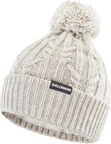 Salomon IVY Beanie, Warm Running Cap for Hiking, Trail Running, Outdoor Sports Unisex, Whisper White