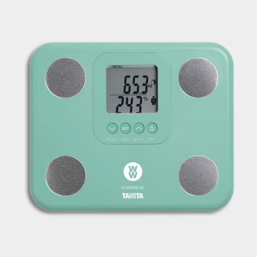WeightWatchers by Tanita BC-730WW – Compact Body Composition Scale, Lightweight & Portable, 9 Measurements, Ideal for Home and Travel