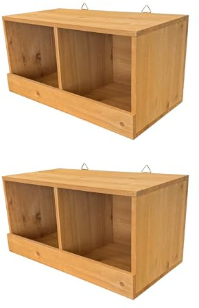 Selections Large Wooden Pigeon Birdhouse Garden Nest Box (Pack of 2)