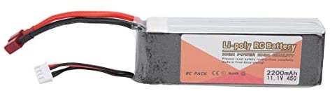 11,1 V 2200mAh 3s 45C Lipo -Akku mit T -Stecker RC -Batterie für RC -Autokathlautomie -Hubschrauber