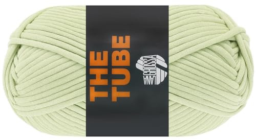 LANA GROSSA The Tube | Weiches & gefüllte, ideal geeignet für Home- Accessoires und Taschen | Handstrickgarn aus 60% Baumwolle & 40% Nylon | 200g Wolle zum Stricken & Häkeln | 114m Garn FB 31