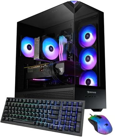 iBUYPOWER Element Black Gaming PC Desktop Computer AMD Ryzen 7 8700F CPU, NVIDIA GeForce RTX 5060 8GB GPU, 32GB DDR5 RGB 5200MHz RAM, 1TB NVMe SSD, Windows 11 Home, Tastiera Gamer, Mouse - EBA7N5602