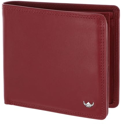 Golden Head Leder Geldbörse Polo RFID Protect Scheintasche 1134 Rot dunkelrot