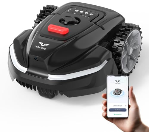 (2026 Neu) V3 Mähroboter ohne Begrenzungskabel mit Vision-Navigation | 150+ Hinderniserkennung und App-Steuerung, 50 dB leise, Rasenmäher Roboter mit 4Ah Akku, Ersatzklingen, Magnetband