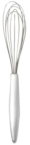 CUISIPRO Mini Schneebesen Edelstahl | 21 cm | Kleiner Schneebesen zum quirlen, verrühren und vermengen von kleine Mengen | Hitzebeständigkeit bis zu 300°C | Quirl Küche