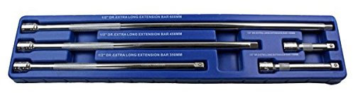 US PRO 5PC 1/2 DR. Extra Long Extension BAR Set B4028