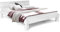 Massivholzbett Pumba Holzbett Doppelbett, Material Massivholz, Made in Germany, 140 x 200 cm, Weiss, Standardhöhe