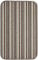 Dandy by William Armes, Ios Stripe Indoor Washable Rug, Silver, 80 x 50