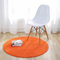 Fouriding Einfarbig Rund Teppich weicher Kurzflor Teppiche fürs Wohnzimmer, Esszimmer, Kinderzimmer, Schlafzimmer und die Küche geeignet Orange 100cm