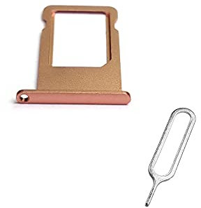 TechZone Replacement Sim Card Tray Slot Holder for Apple iPhone 6s Plus 5.5 Rose Gold with Sim ejector Tool